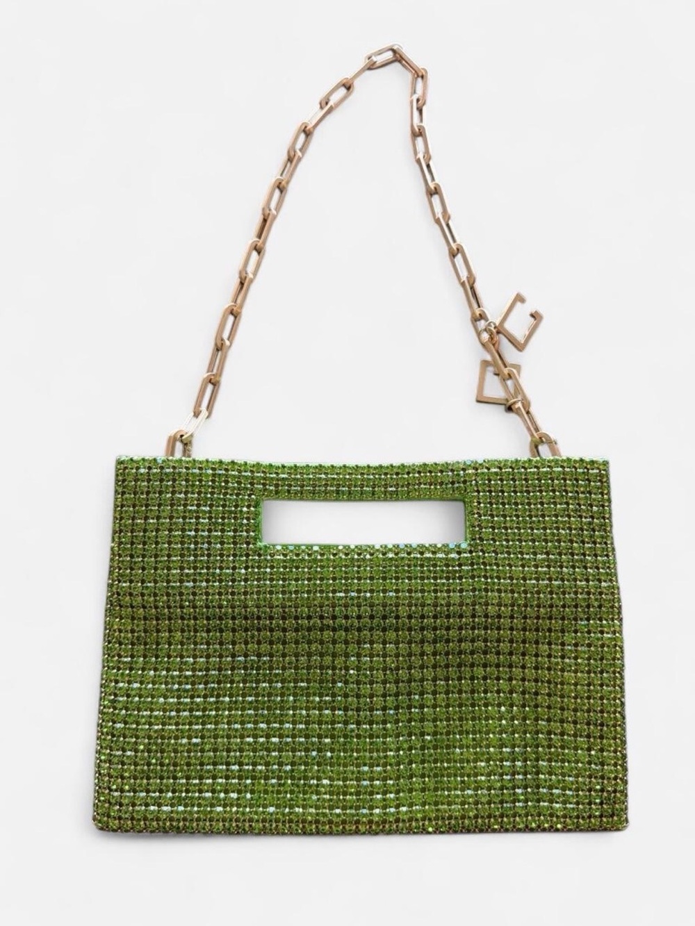 Cult Gaia Lucinda Crystal Shoulder Bag – Green - Picture 2 of 4